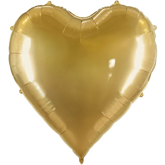 1 Ballon XXXL - Herz - Gold