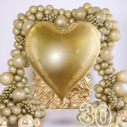 1 Ballon XXXL - Herz - Gold