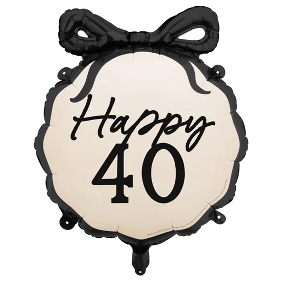 1 Ballon - Birthday Schleife 40