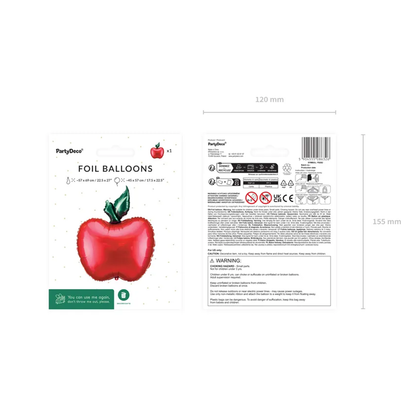 1 Ballon - Apfel