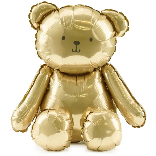 1 Ballon - Bär - Gold
