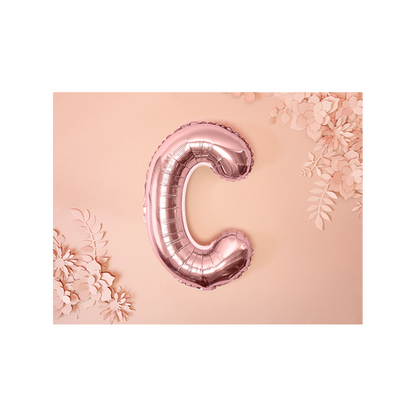 1 Ballon XS - Buchstabe C - RoseGold