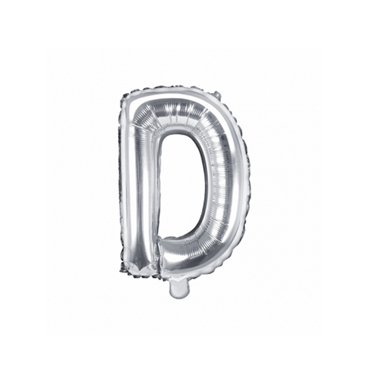 1 Ballon XS - Buchstabe D - Silber