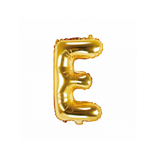 1 Ballon XS - Buchstabe E - Gold