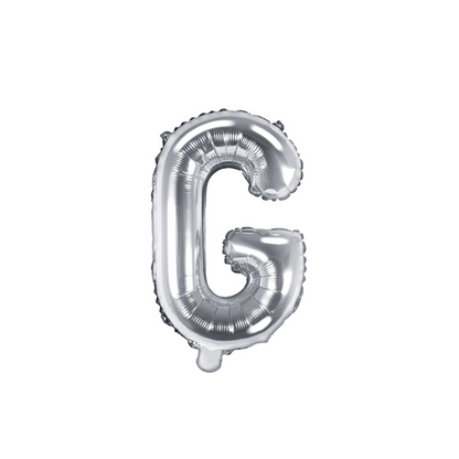 1 Ballon XS - Buchstabe G - Silber