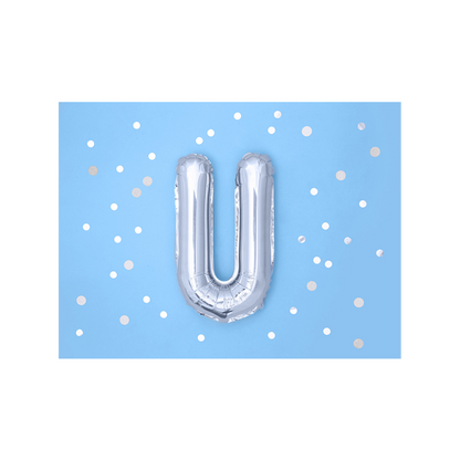 1 Ballon XS - Buchstabe U - Silber