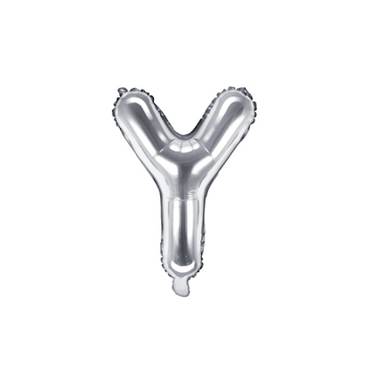 1 Ballon XS - Buchstabe Y - Silber