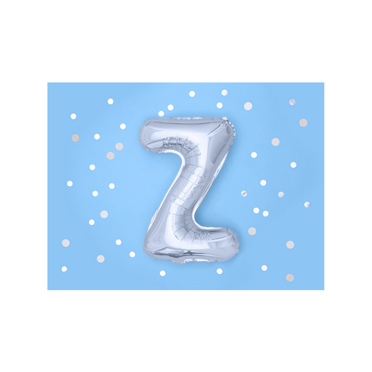 1 Ballon XS - Buchstabe Z - Silber