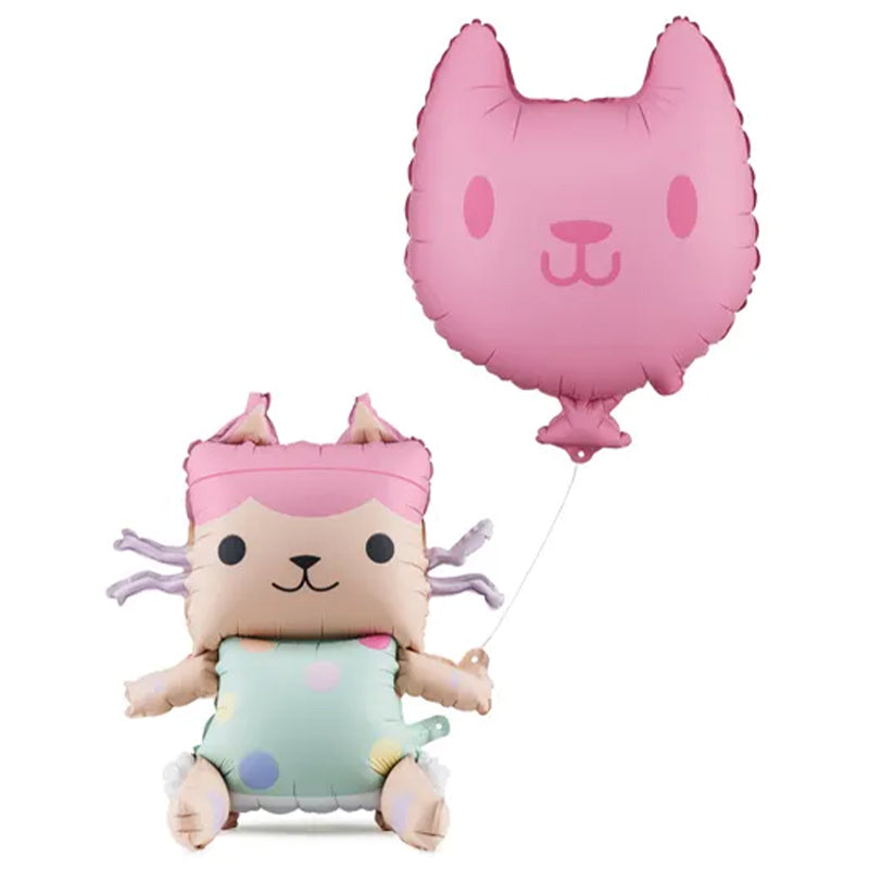 1 Ballon - Baby Box & Katze