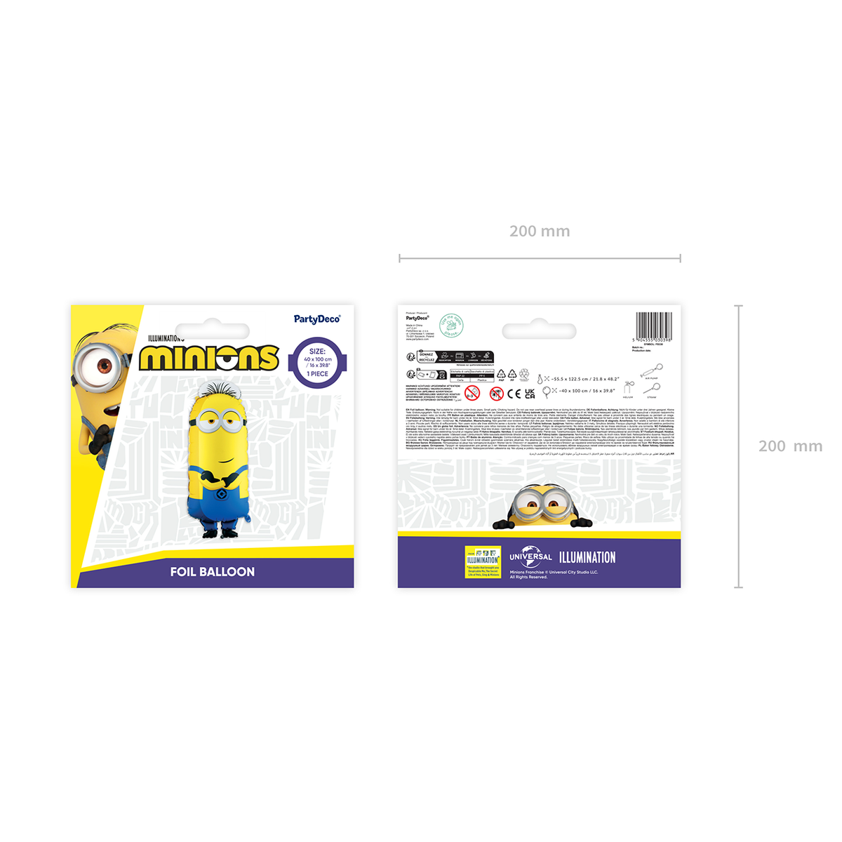 1 Ballon XXL - Minion Tim