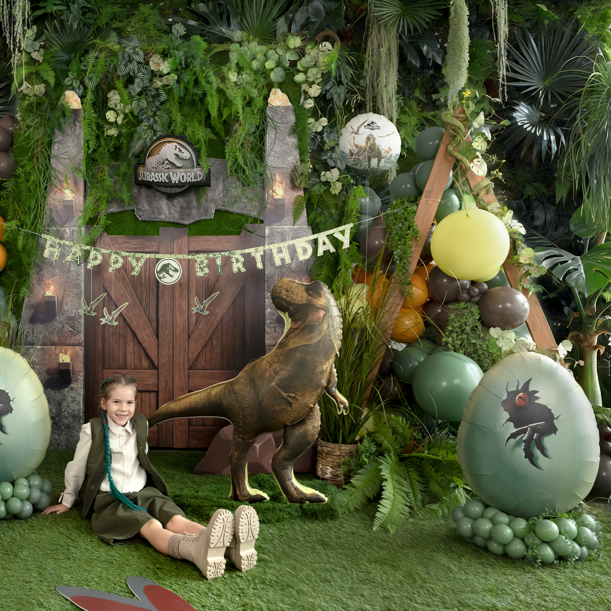 1 Ballon - Jurassic World Dinosaurier-Ei
