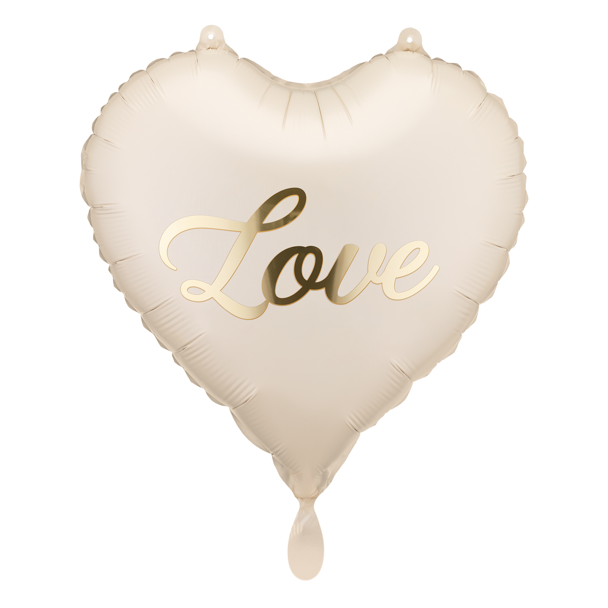1 Ballon - Herz Love - Creme