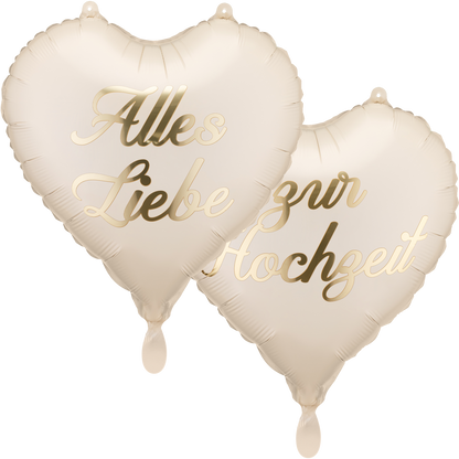 2 Ballons - Alles Liebe zur Hochzeit