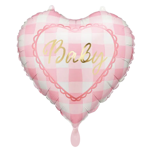1 Ballon - Baby girl - Hellrosa