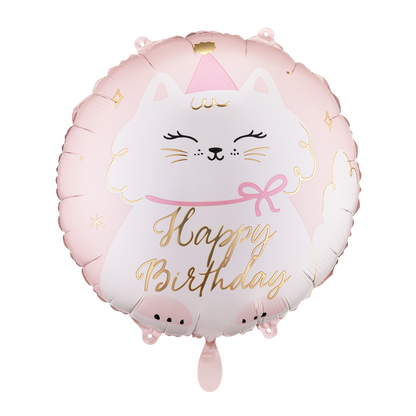 1 Ballon - Pink Kätzchen