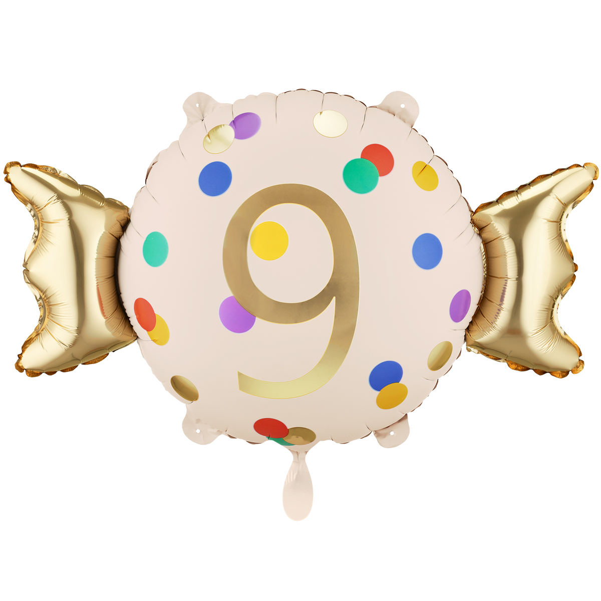 1 Ballon - Zahl 9 - Bonbon