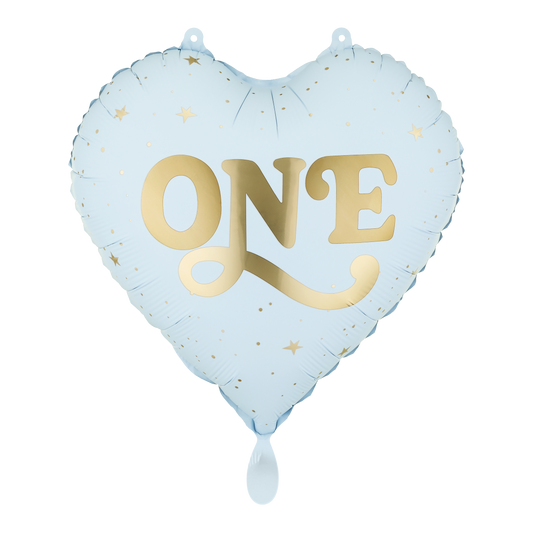 1 Ballon - ONE - Hellblau