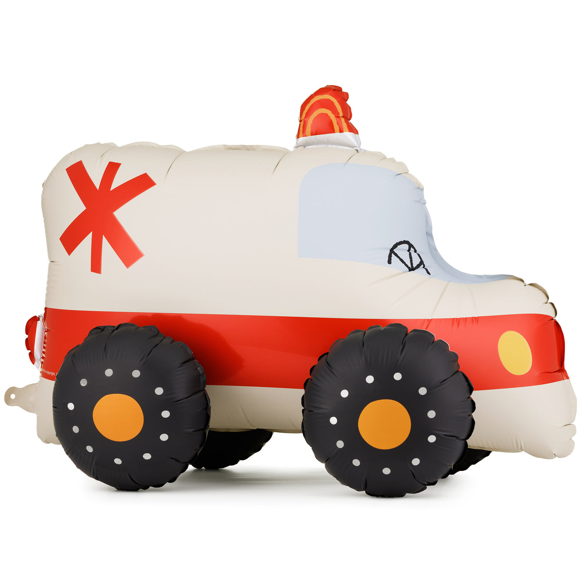 1 Stehender Ballon XXL - Krankenwagen