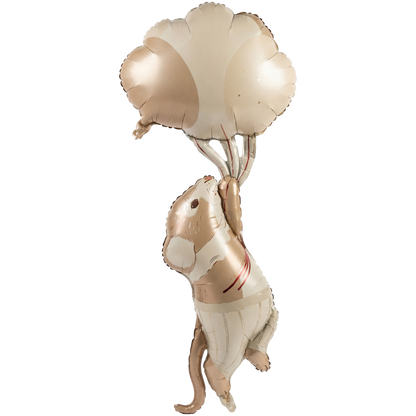 1 Ballon XXL - Maus mit Luftballons