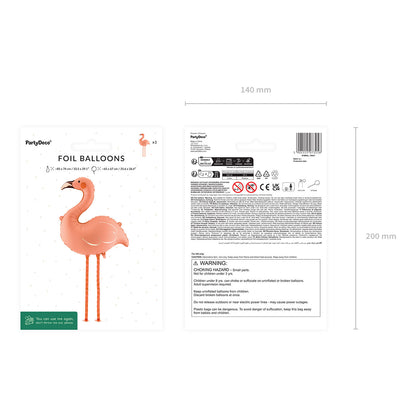 1 Stehender Ballon XXL - Flamingo
