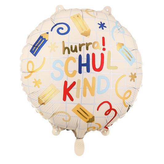 1 Ballon - Hurra Schulkind
