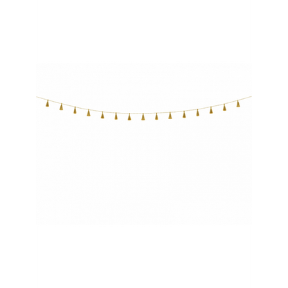 1 Tasselgirlande - 1,9m - Modern Gold