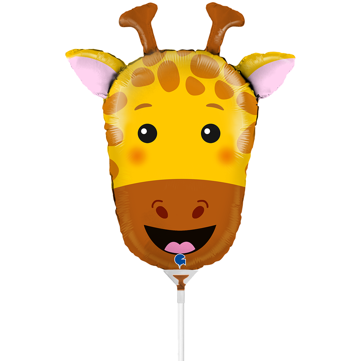 10 Miniballoons Airfilled - Giraffe Head (Unverpackt)