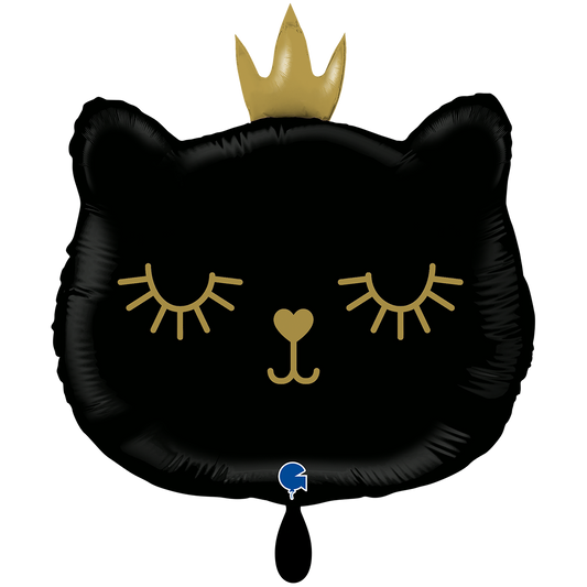 1 Balloon XXL - Cat Princess - Black