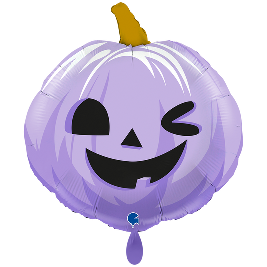 1 Balloon XXL - Funny Pumpkin Lilac
