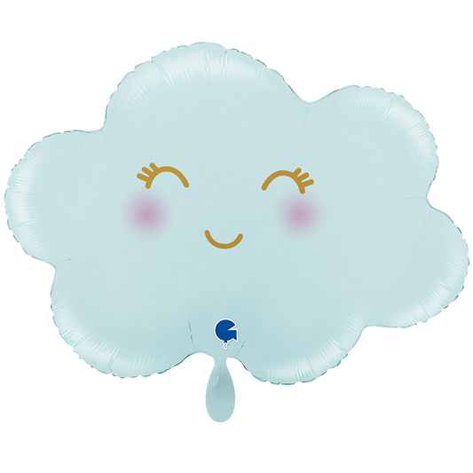 1 Balloon XXL - Cloud Satin Pastel Blue