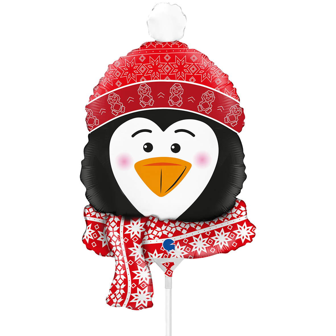 10 Miniballoons Airfilled - Sweet Penguin Head (Unverpackt)