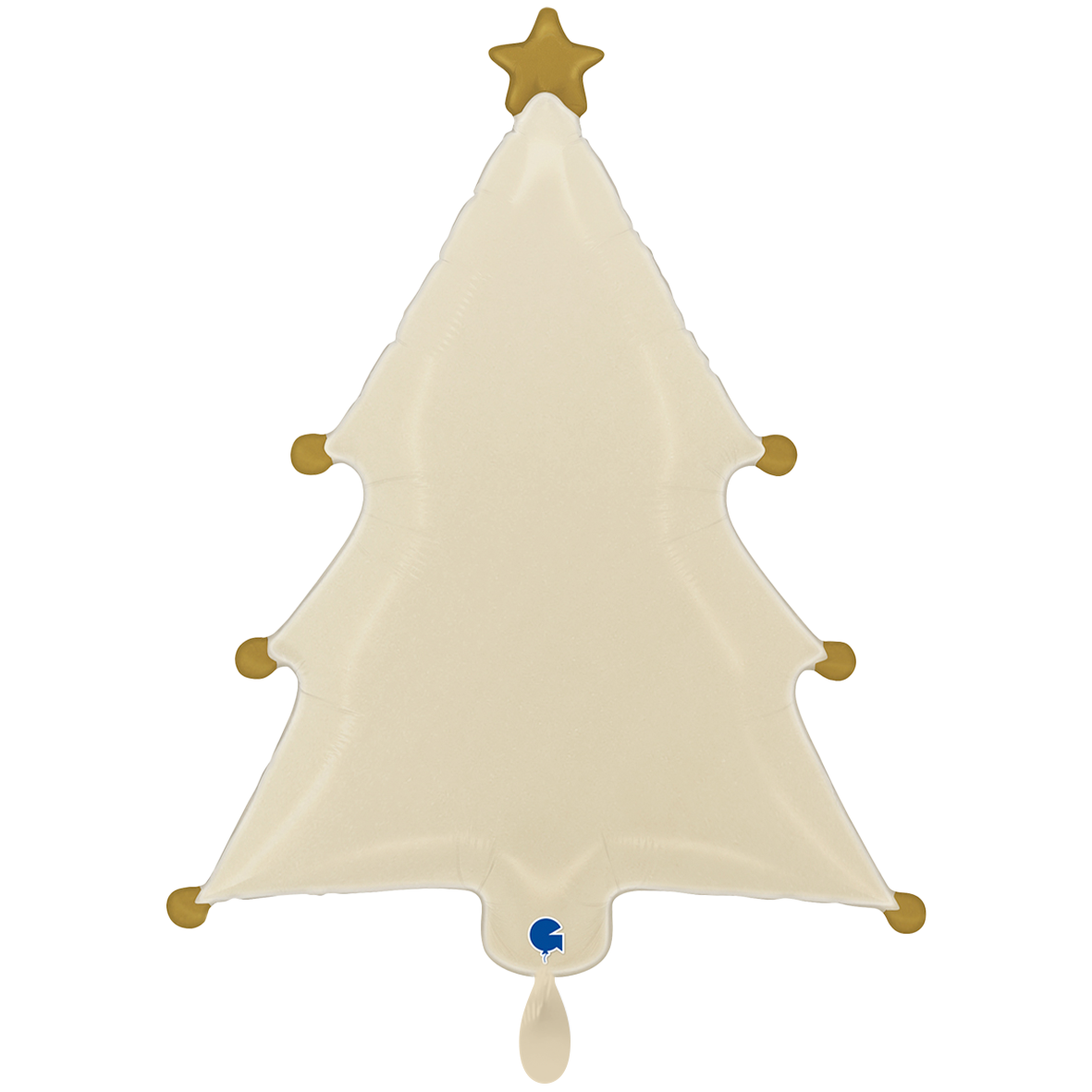 1 Balloon XXL - Cream Christmas Tree