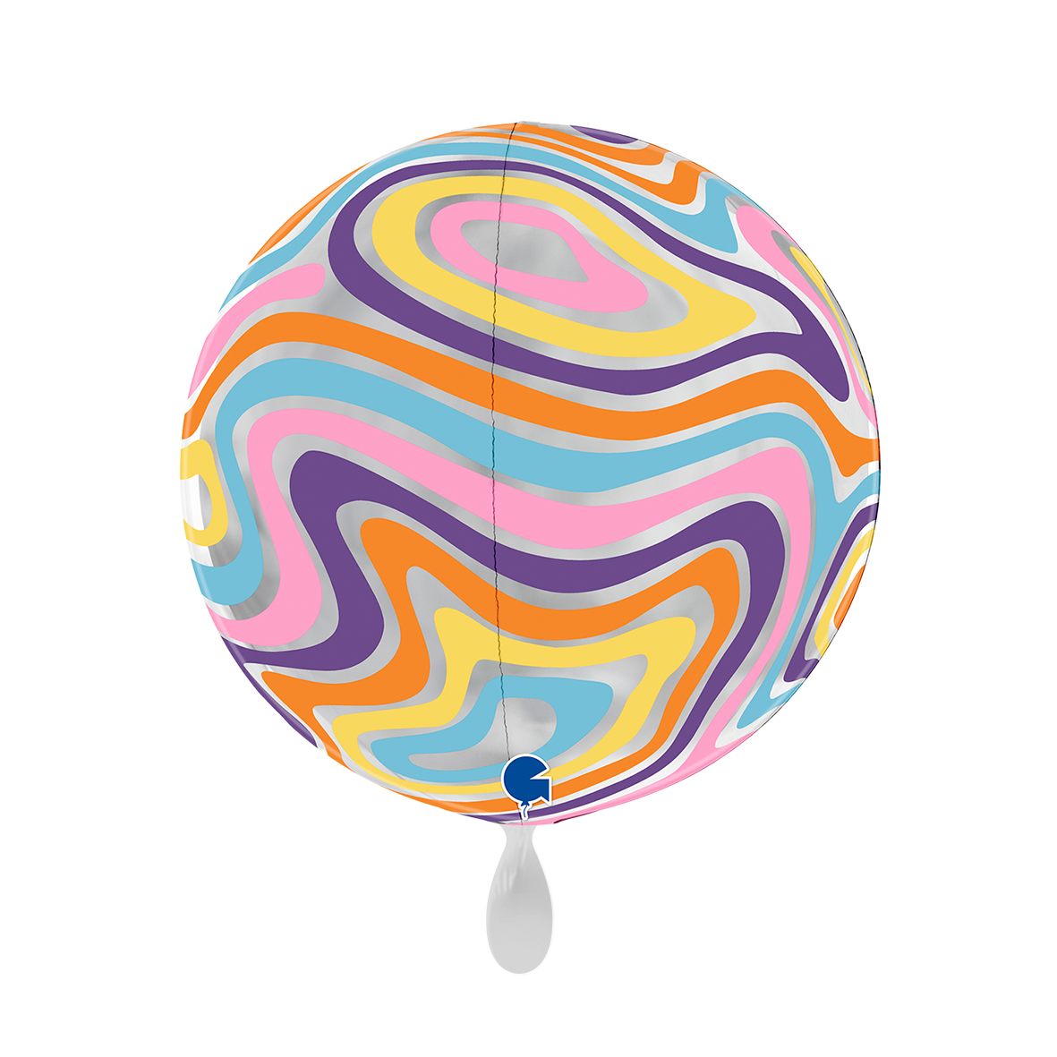 1 Balloon 4D - Globe - Groovy Marble