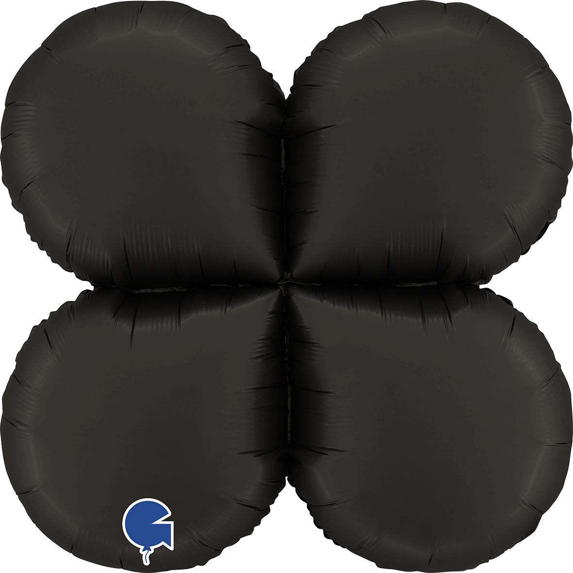 1 Balloon Base XXL - Drops - Satin Fumé Black