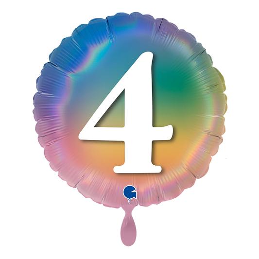 1 Balloon - Happy 4 Colourful Rainbow