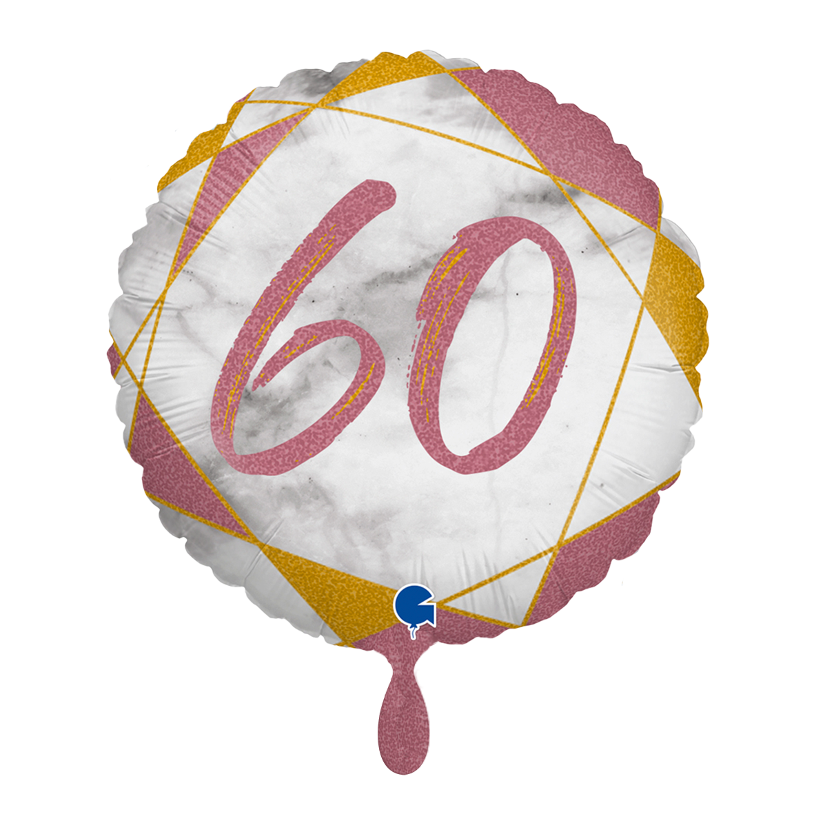 1 Balloon - Marble Mate 60 Rose Gold