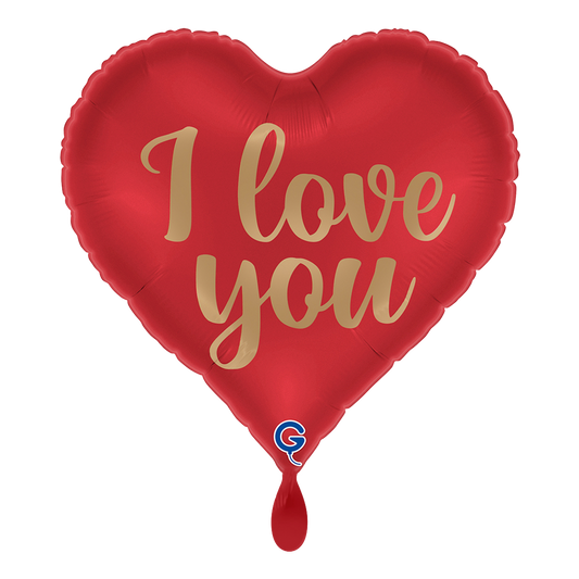 1 Balloon - I Love You Red Heart
