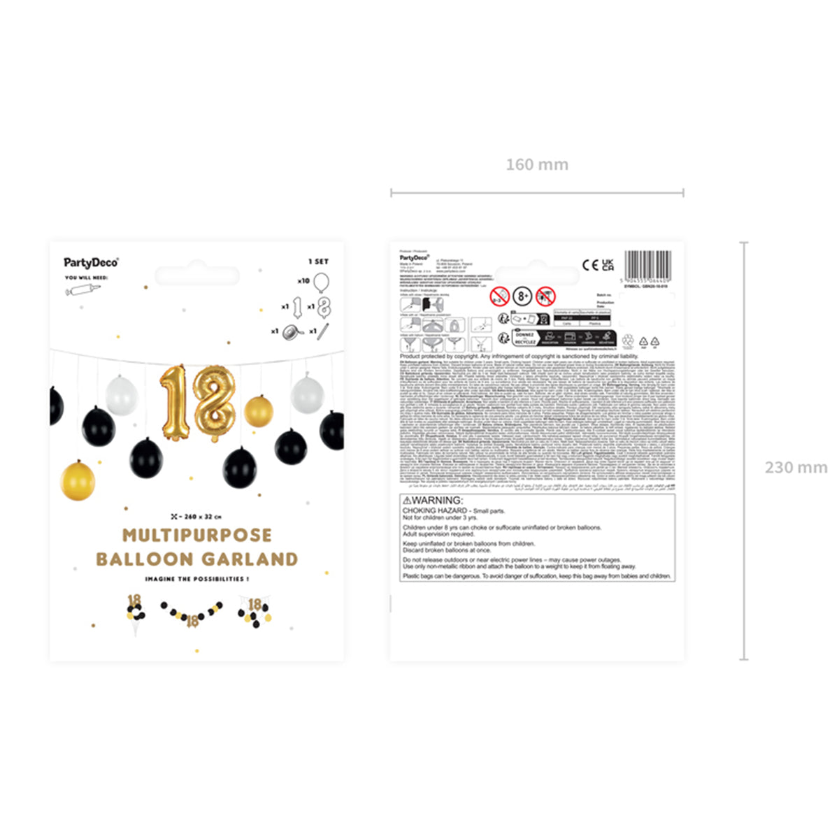 1 Ballonset - 3in1 - 18th birthday