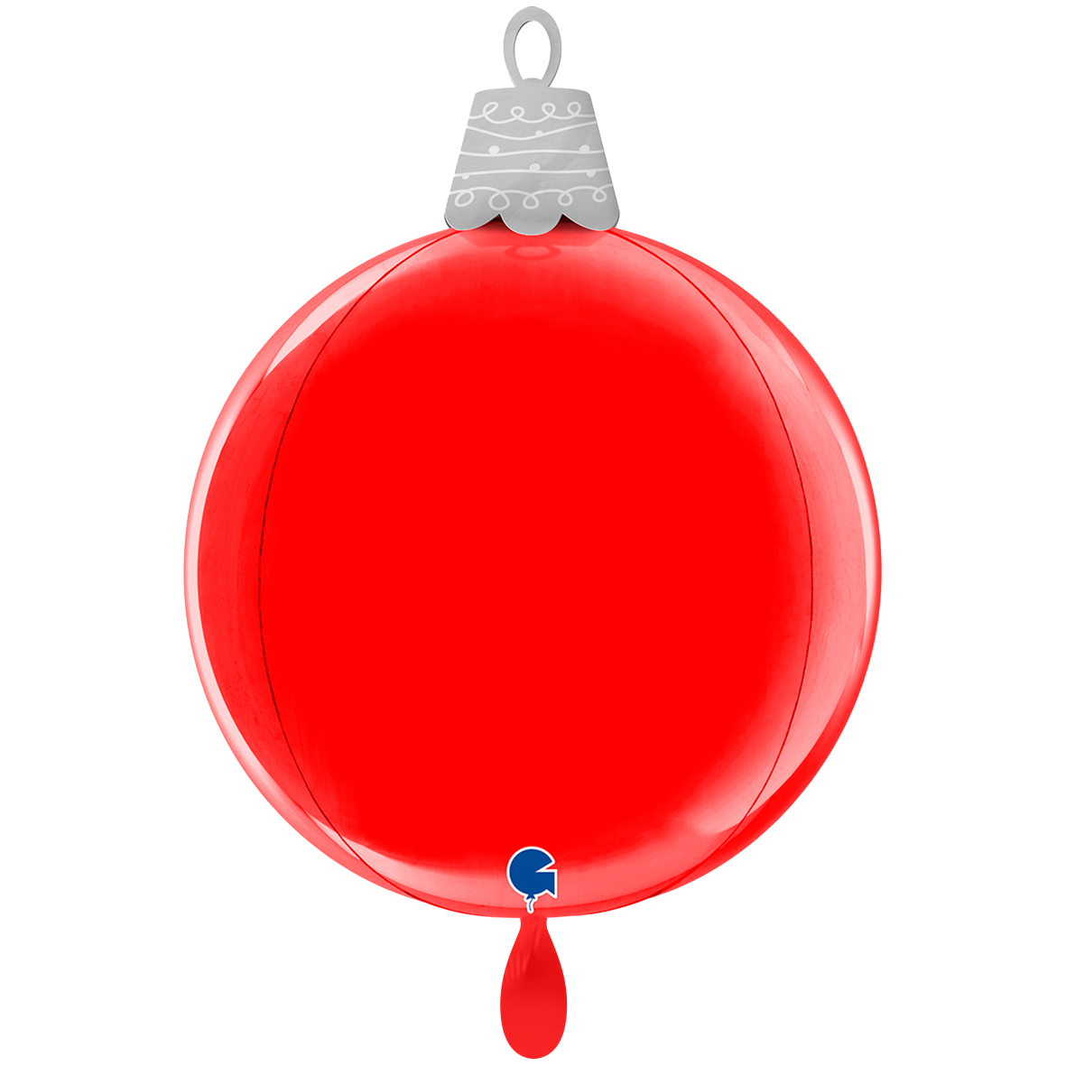 1 Balloon 4D XL - Christmas Ball Red