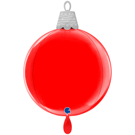 1 Balloon 4D XL - Christmas Ball Red