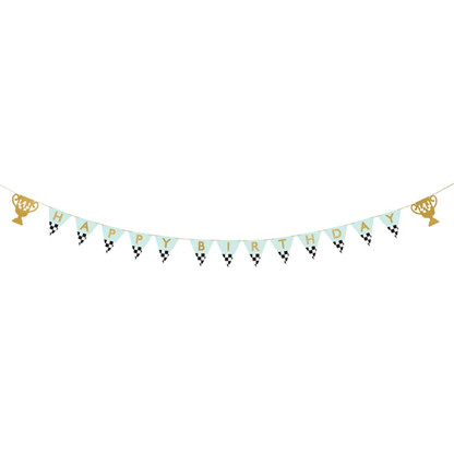 1 Bannergirlande - Racing Cars HBD