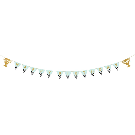 1 Bannergirlande - Racing Cars HBD