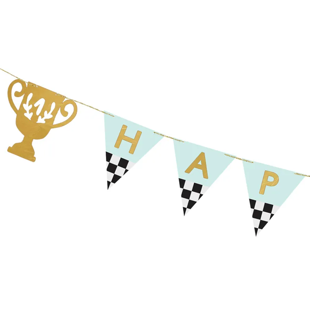 1 Bannergirlande - Racing Cars HBD