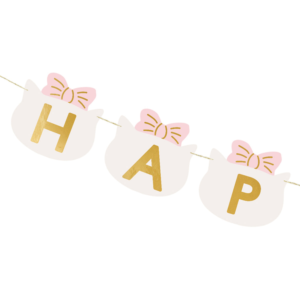 1 Bannergirlande - Happy Birthday Horses