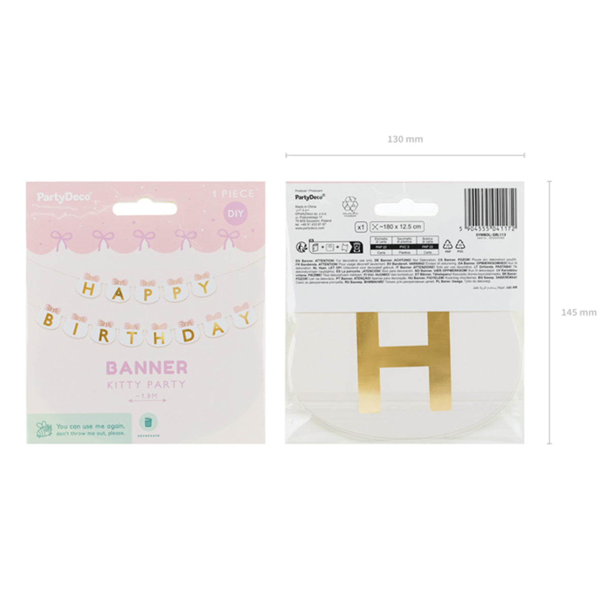 1 Bannergirlande - Happy Birthday Horses