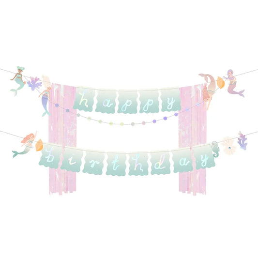 1 Bannergirlande - Happy Birthday Mermaid