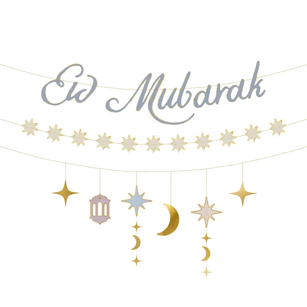 1 Bannergirlande - Eid Mubarak
