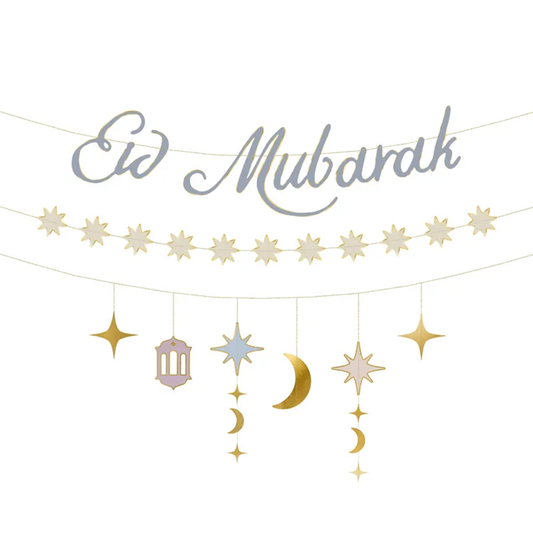 1 Bannergirlande - Eid Mubarak