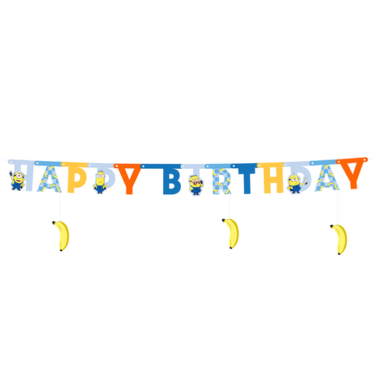 1 Bannergirlande - Happy Birthday Minions