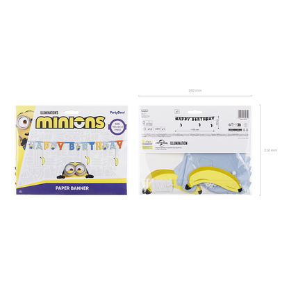 1 Bannergirlande - Happy Birthday Minions